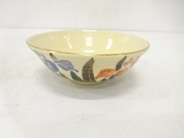 JAPANESE TEA CEREMONY / KYO WARE / TEA BOWL CHAWAN / KENZAN STYLE 